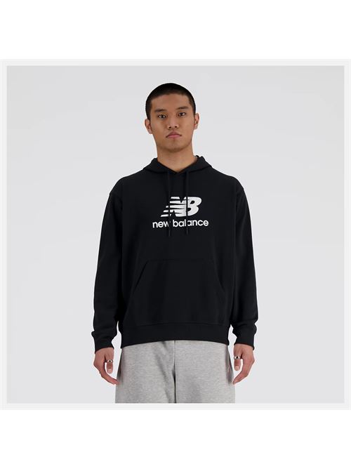 sport essentials fleece crew NEW BALANCE | MT41504BKBLACK